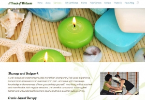 massage therapist website design